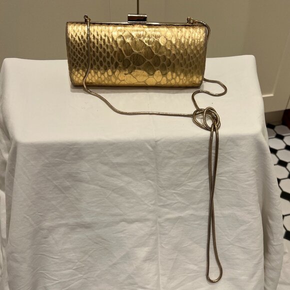 Inge Christopher snakeskin gold clutch - Picture 5 of 5